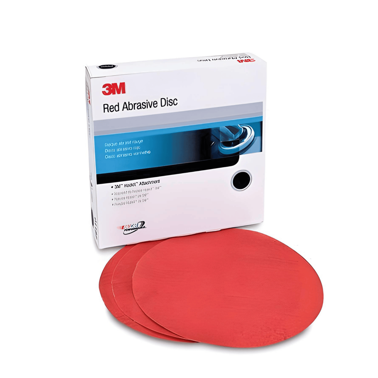 3M 316U Series 6" Abrasive Disc Hook & Loop Red