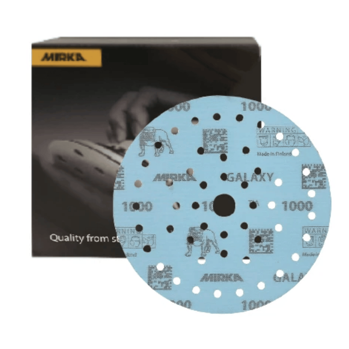 Mirka Galaxy 6" Multifit 50-Hole Grip Sanding Discs