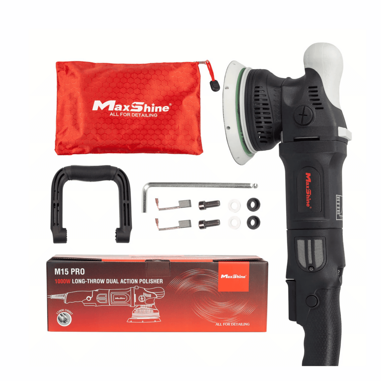 Dual Action Orbital Polisher | M15 Pro - 5in Plate, 15mm Throw, 1000W