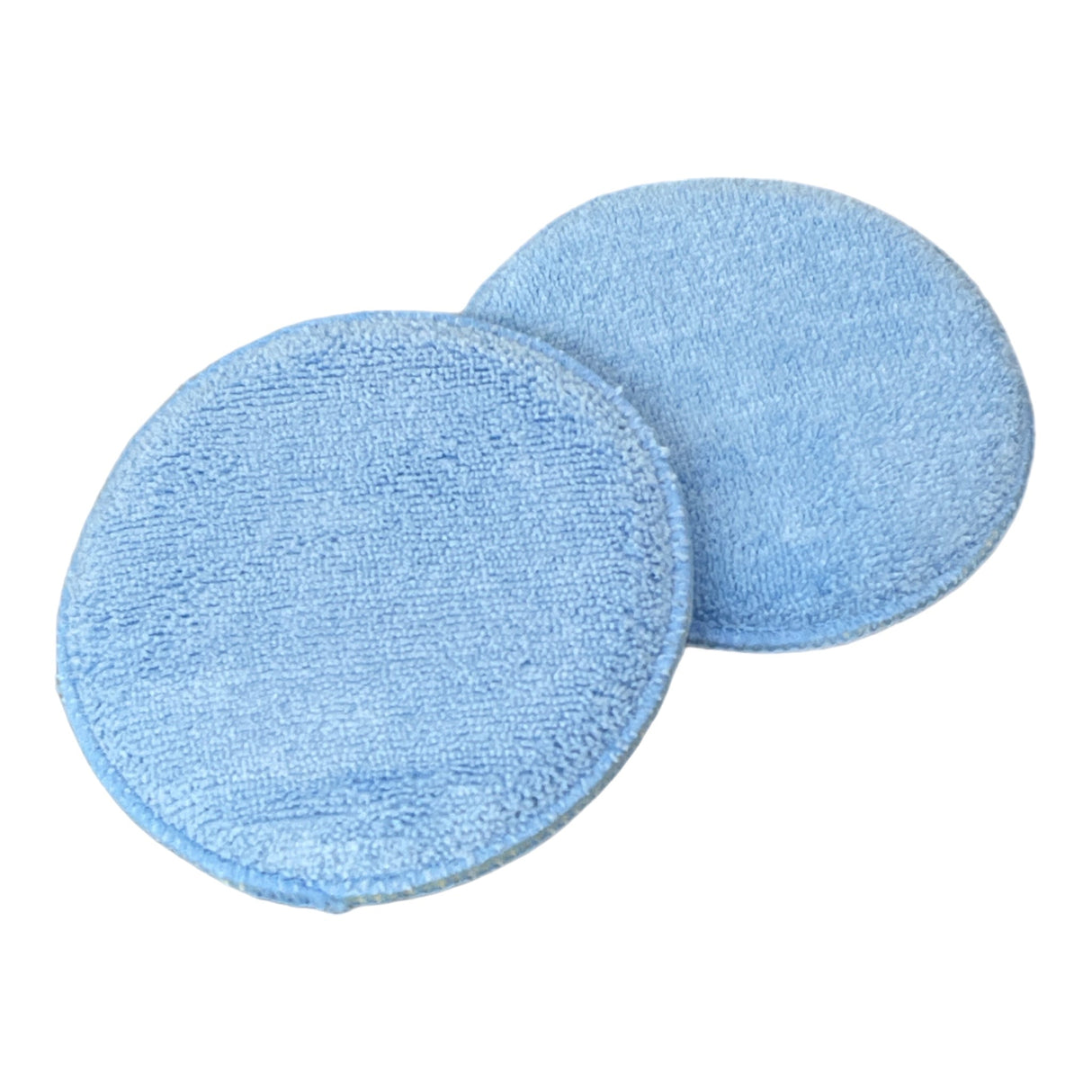Round Microfiber Wax Applicator/Blue - 5