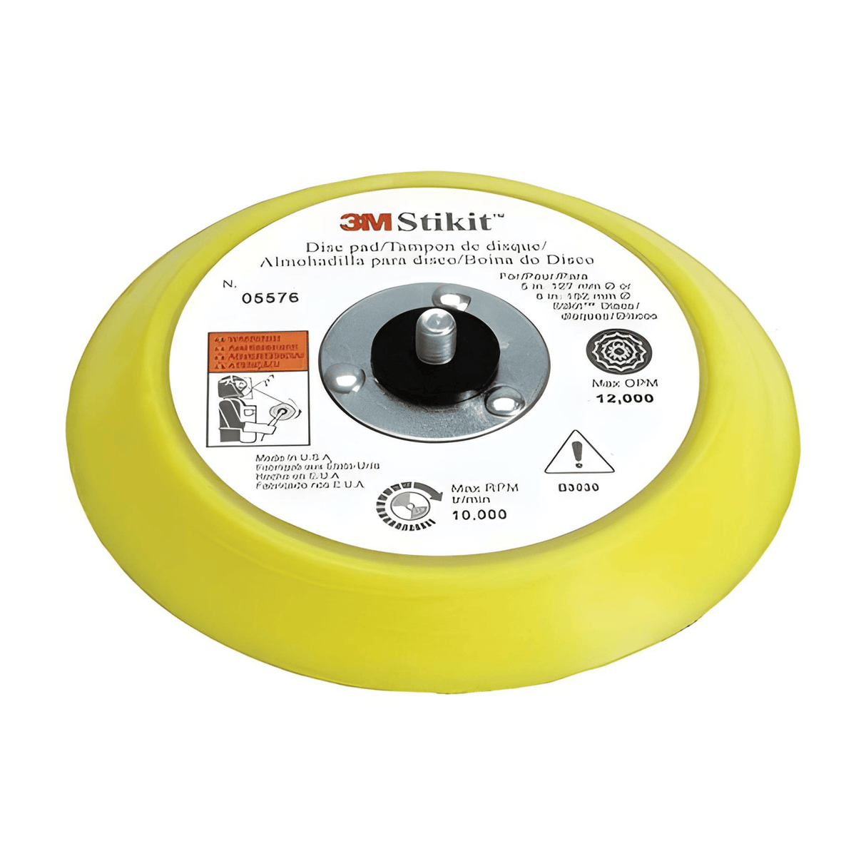 3M 05576 Plain Back-Up Pad 6" PSA Attachment