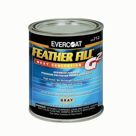 EVERCOAT FEATHER FILL G2 100712 High-Build Polyester Primer Surfacer Quart