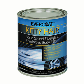 EVERCOAT KITTY HAIR 100868 Long Strand Fiberglass Reinforced Body Filler Quart