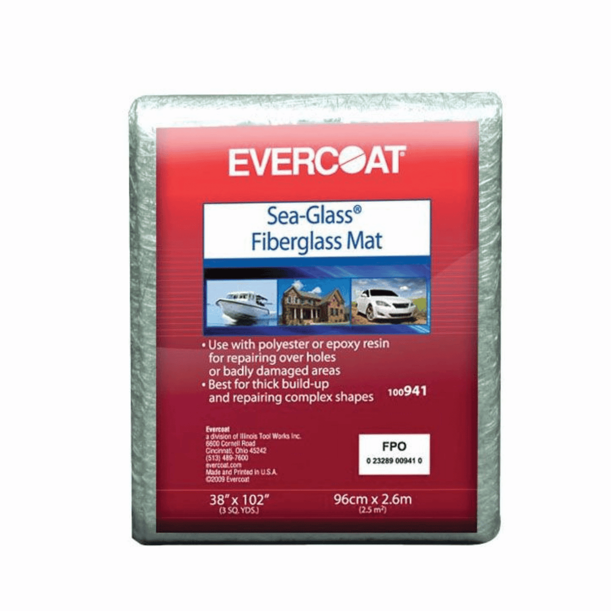 EVERCOAT Sea-Glass 100941 Fiberglass Mat