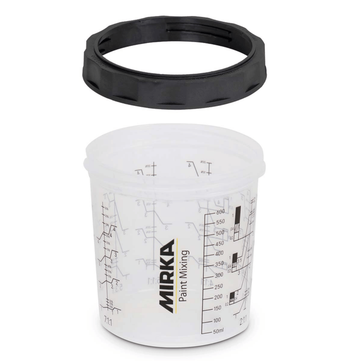 Mirka Paint Cup System Outer Cup with Collar 2-Pack Collection