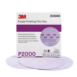 3M 260L Purple Finishing Series Abrasive 6" Disc Hook & Loop