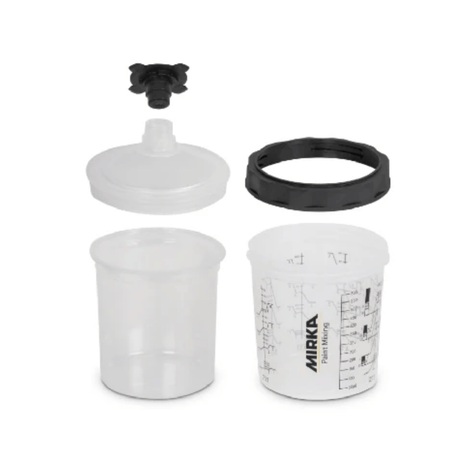 Paint Cup System with 125µm Filter Lids