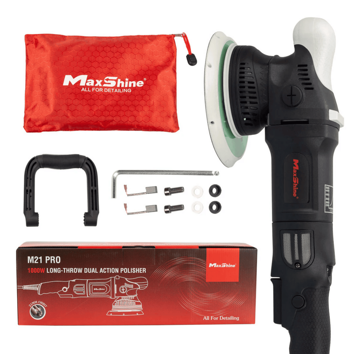 Random Orbital Polisher | M21 Pro - 6in Plate, 21mm Throw, 1000W